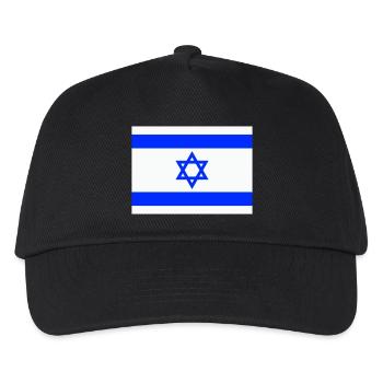 Drapeau d’Israël Drapeau Armoiries Etoile de David Jerusalen - Casquette de baseball Enfant - noir - Devant