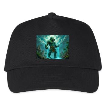 Tlaloc, dieu aztèque de la pluie, des tempêtes et de la fertilité - Casquette de baseball Enfant - noir - Devant