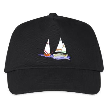 Sailboat - Kids’ Baseball Cap - black - Front