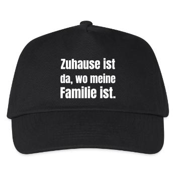 Home is where my family is. - Kids’ Baseball Cap - black - Front