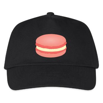 pink macaron - Kids’ Baseball Cap - black - Front