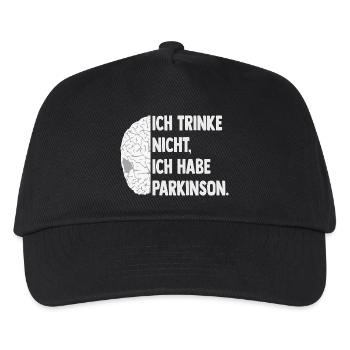Ich trinke nicht, ich habe Parkinson. - Kinder Basecap - Schwarz - Vorne