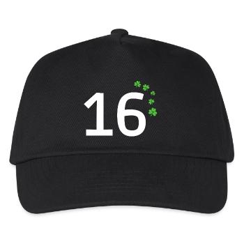 16 - Kinder Basecap - Schwarz - Vorne