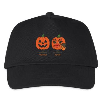 Motifs expressifs de citrouilles d’Halloween - Casquette de baseball Enfant - noir - Devant