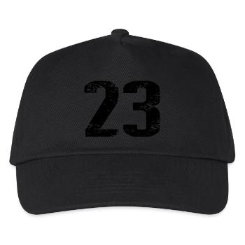 23 Number Jersey - Kids’ Baseball Cap - black - Front