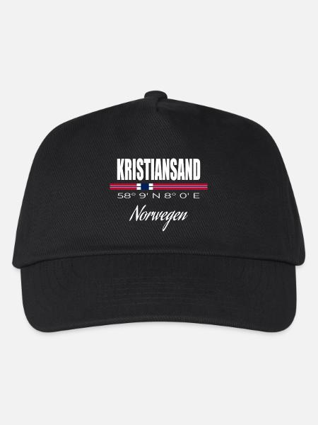 Kristiansand - Kinder Basecap - Schwarz
