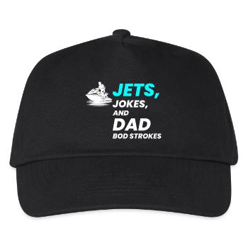 Blagues sur les Jets et coups de papa - Casquette de baseball Enfant - noir - Devant