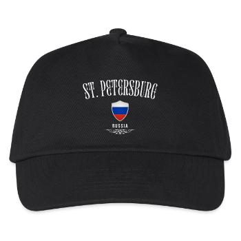 Ich liebe St. Petersburg, St. Petersburg Russland - Kinder Basecap - Schwarz - Vorne