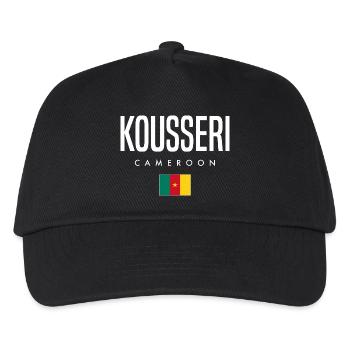Kousseri Kamerun Kameruner - Kinder Basecap - Schwarz - Vorne