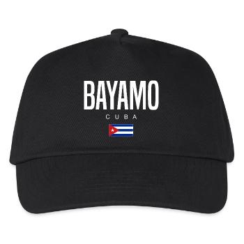 Bayamo Kuba Kubaner - Kinder Basecap - Schwarz - Vorne