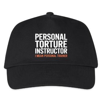 Torture Instructor I Mean Personal Trainer - Kids’ Baseball Cap - black - Front