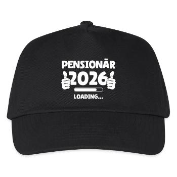 Pensionär 2026 Thumbs Up Design - Kinder Basecap - Schwarz - Vorne