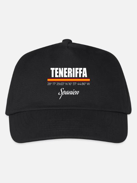 Teneriffa - Kinder Basecap - Schwarz