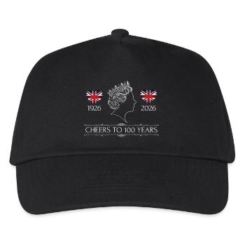 100e anniversaire de la reine en 2026 - Casquette de baseball Enfant - noir - Devant