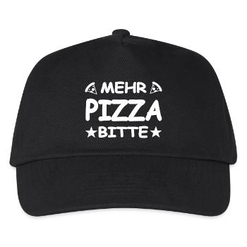 Pizza - Casquette de baseball Enfant - noir - Devant