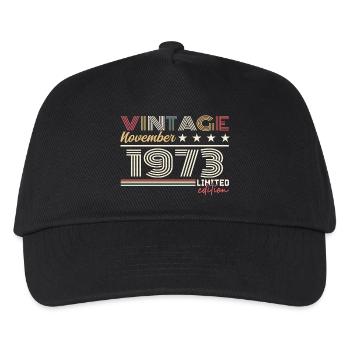 November 1973 - Kids’ Baseball Cap - black - Front
