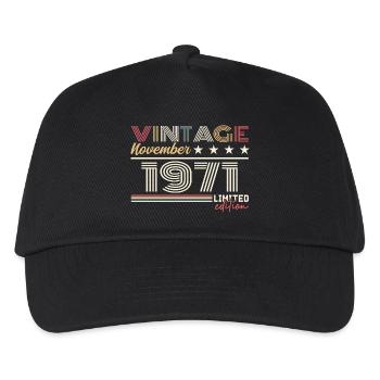 November 1971 - Kids’ Baseball Cap - black - Front