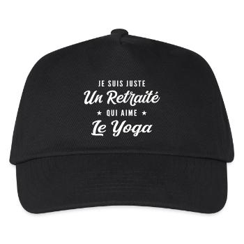 Ehemaliger Yoga-Enthusiast - Kinder Basecap - Schwarz - Vorne