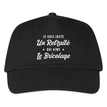 Retired DIY enthusiast - Kids’ Baseball Cap - black - Front