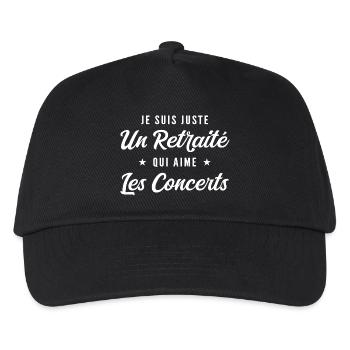 Retired concert fan - Kids’ Baseball Cap - black - Front