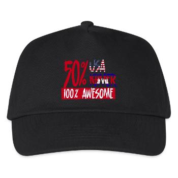 Cambodia Cambodians 50% USA 50% Khmer - Kids’ Baseball Cap - black - Front