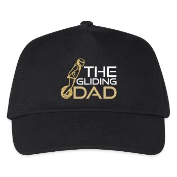 The Gliding Dad – Cool Electric Unicycle Design - Kids’ Baseball Cap - black - Front
