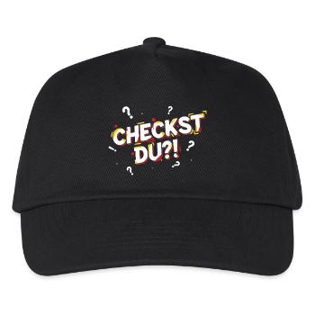 Do you check?! - Funny youth word / youth language - Kids’ Baseball Cap - black - Front