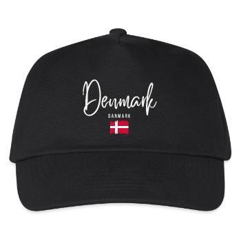 Made in Denmark, Danish roots - Kids’ Baseball Cap - black - Front