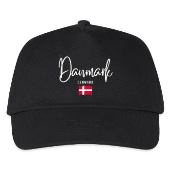 Danish roots, I love Denmark - Kids’ Baseball Cap - black - Front