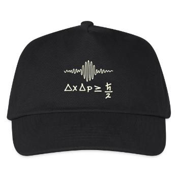 Quantum waves and uncertainty - Kids’ Baseball Cap - black - Front