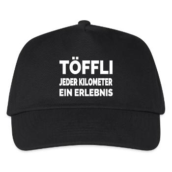 mobylette - Casquette de baseball Enfant - noir - Devant