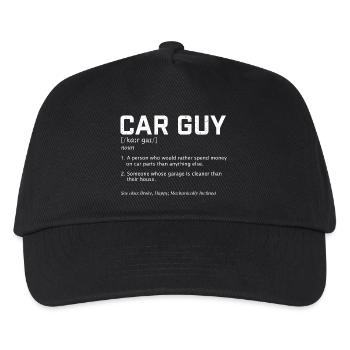 Car Guy Definition lustiges Rennzitat Muscle JDM - Kinder Basecap - Schwarz - Vorne