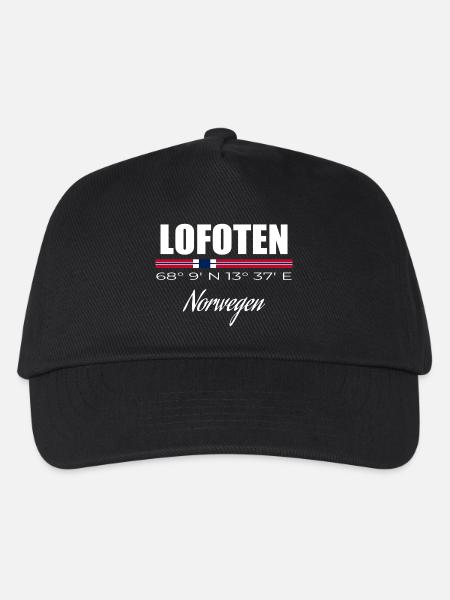Lofoten - Kinder Basecap - Schwarz