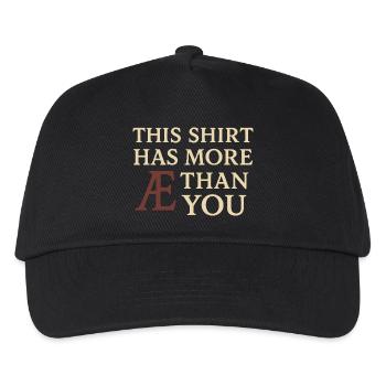 Ancient English Runic Alphabet - Kids’ Baseball Cap - black - Front