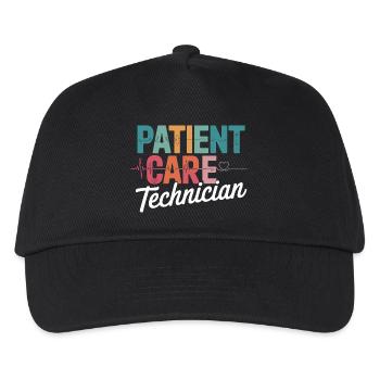 Patient Care Technician Design - Kinder Basecap - Schwarz - Vorne
