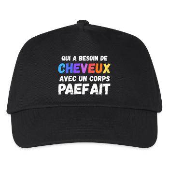 Man Humour Bald Gift Man Humour Joke Baldness - Kids’ Baseball Cap - black - Front