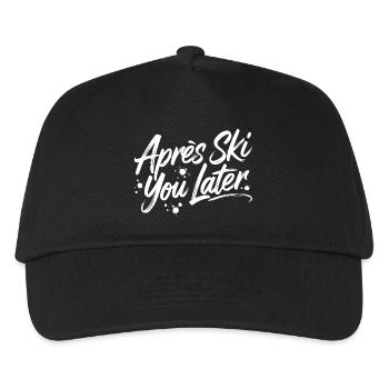 Après Ski you later - Kinder Basecap - Schwarz - Vorne