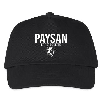 Peasant and proud of it - Kids’ Baseball Cap - black - Front