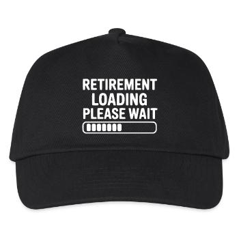 Retirement Loading Please Wait - Kids’ Baseball Cap - black - Front