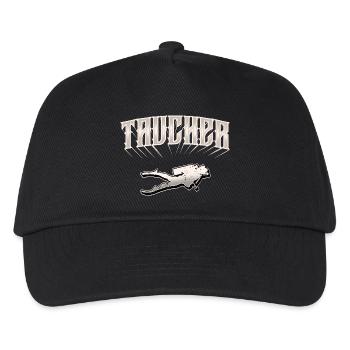 Taucher Tauchen - Kinder Basecap - Schwarz - Vorne