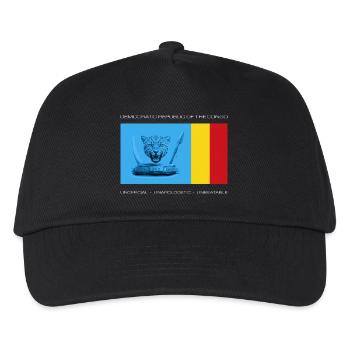 DRC FETT INOFFIZIELLE FLAGGE - Kinder Basecap - Schwarz - Vorne