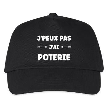 I can't I have pottery - Kids’ Baseball Cap - black - Front