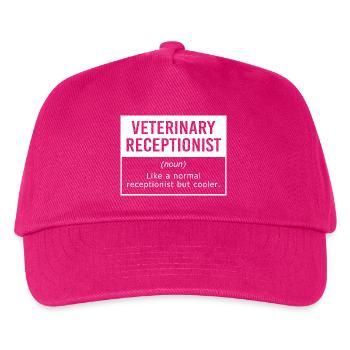 Veterinär Sekretärin Tierarzt Rezeptionist - Kinder Basecap - Fuchsia - Vorne