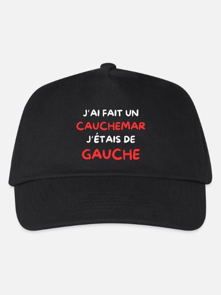 France J’AI Fait Un Cauchemar J’étais De Gauche - Casquette de baseball Enfant - noir