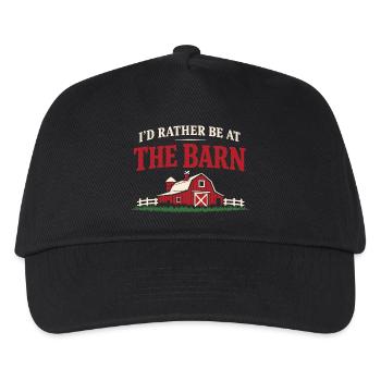 Grange d’identité équestre Horse People - Casquette de baseball Enfant - noir - Devant