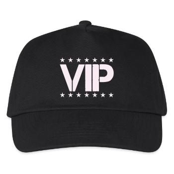 VIP Star Statement in Pastel Pink - Kids’ Baseball Cap - black - Front