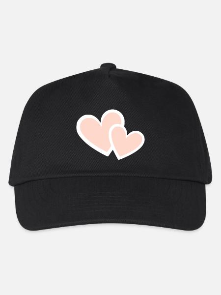 Valentinstag Pink Heart, Valentinstag - Kinder Basecap - Schwarz