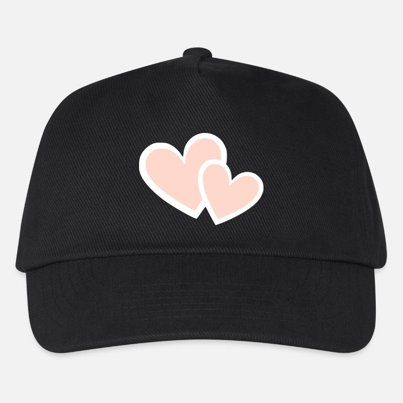 Valentinstag Pink Heart, Valentinstag - Kinder Basecap - Schwarz