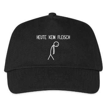 Today no meat grill butcher meat lover - Kids’ Baseball Cap - black - Front