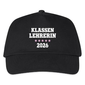 Klassenlehrerin Geburtstag Abschied Klassen Lehrer - Kinder Basecap - Schwarz - Vorne